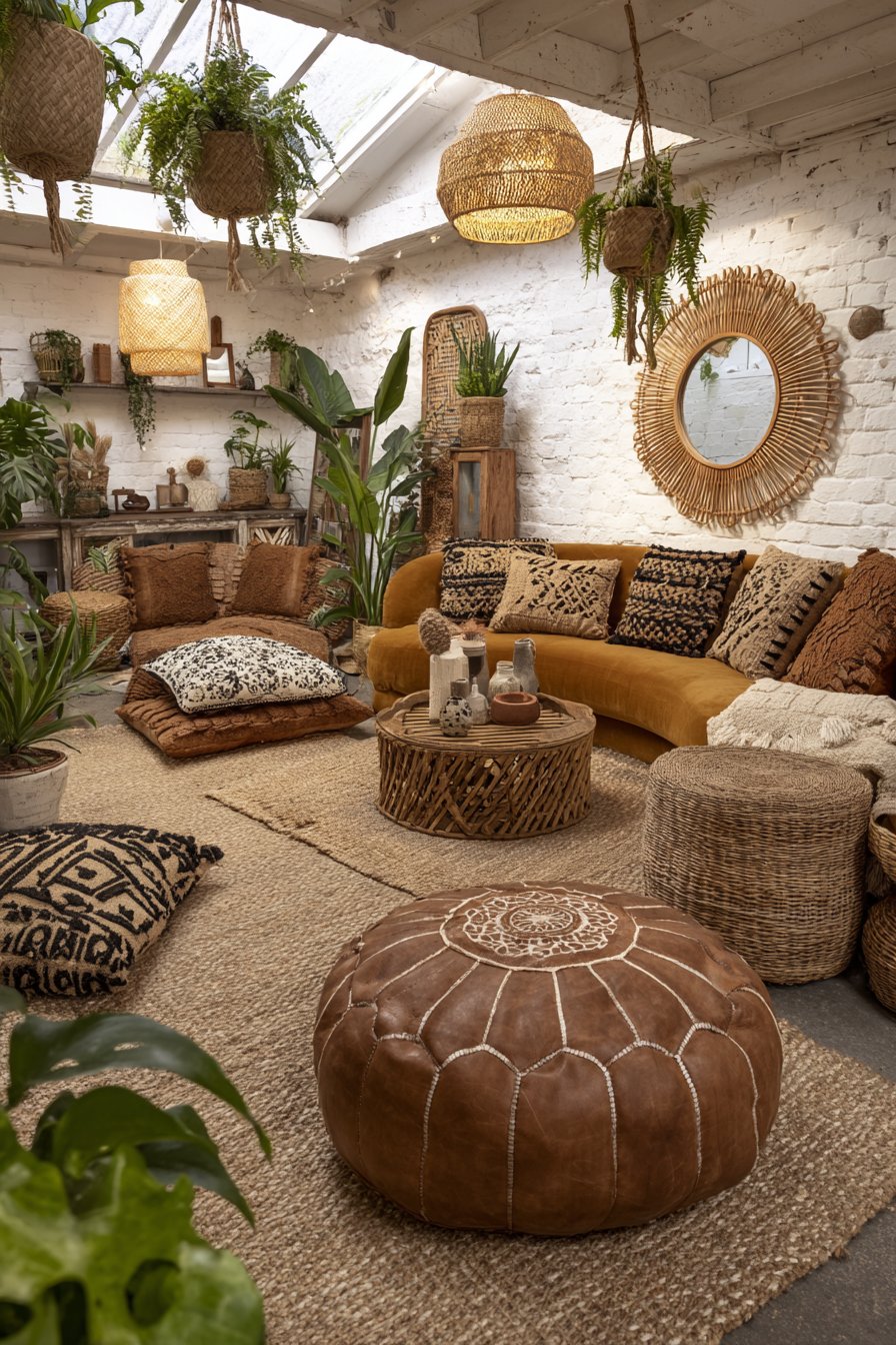 Moroccan Pouf Central