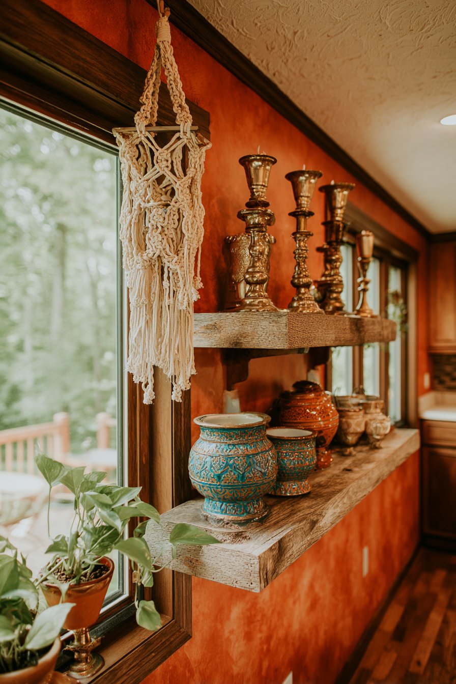 Bohemian Macramé and Reclaimed Wood