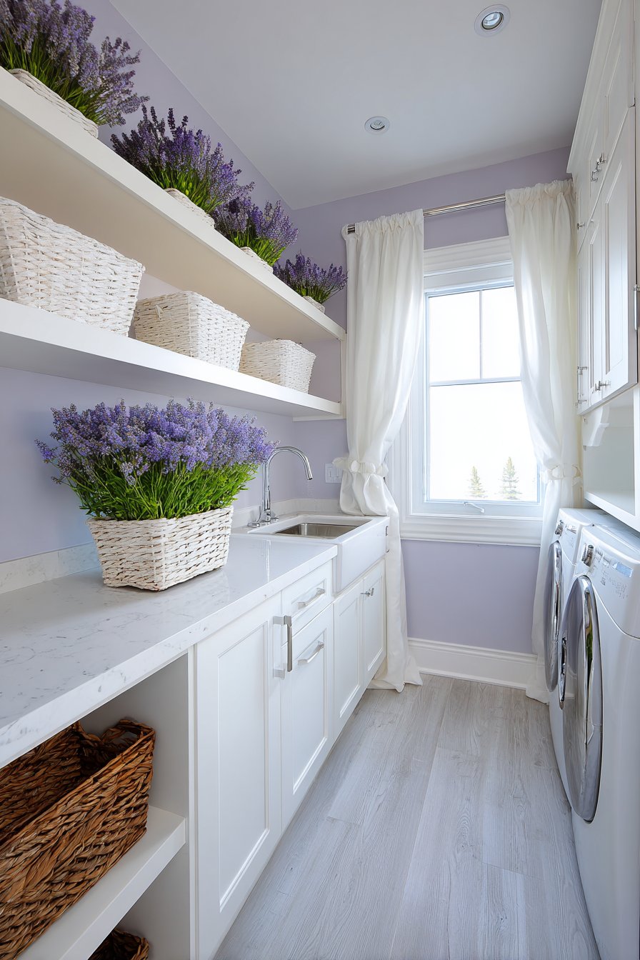 Serene Lilac with Spa-Like Atmosphere