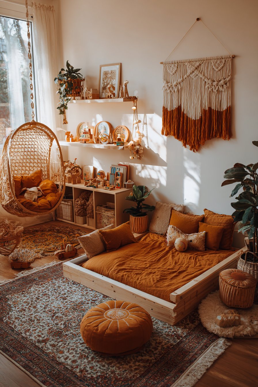 Bohemian Montessori Floor Bed