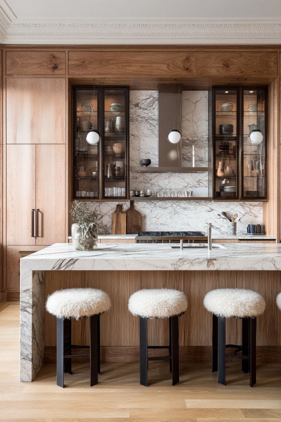 Vertical Reclaimed Wood Statement Wall