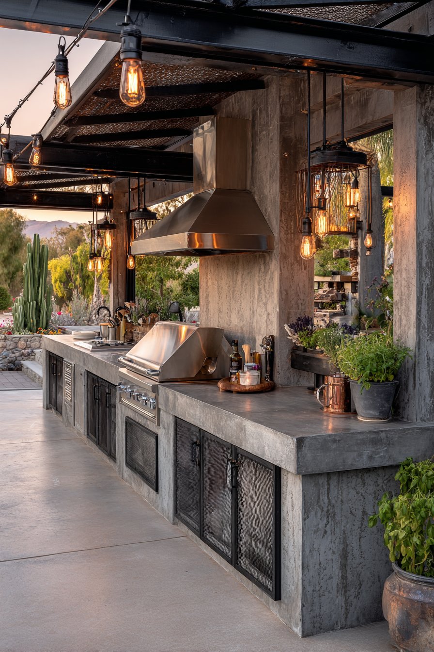 Industrial Loft Aesthetic with Black Steel