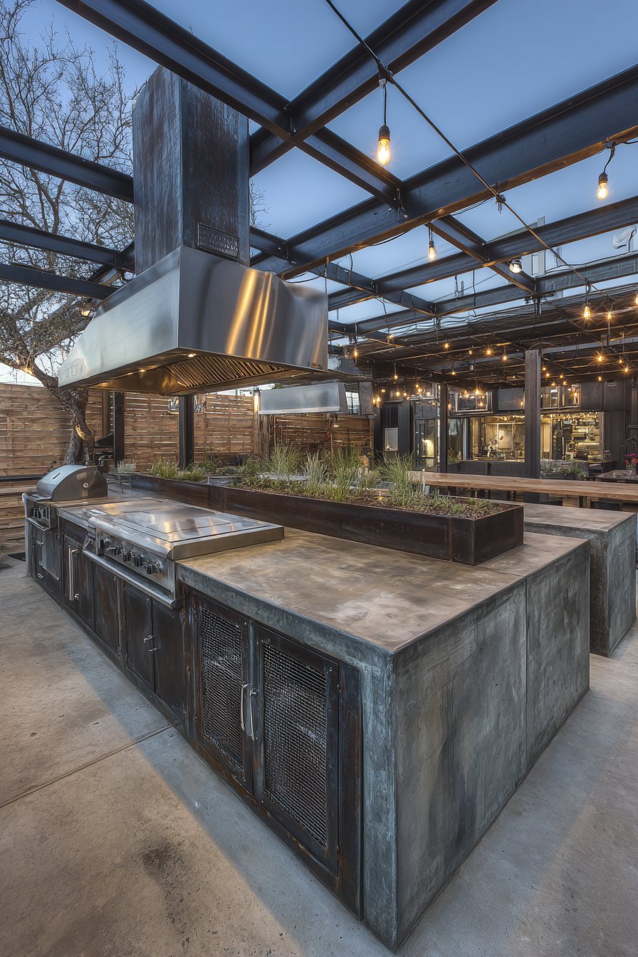 Industrial Loft Aesthetic with Black Steel