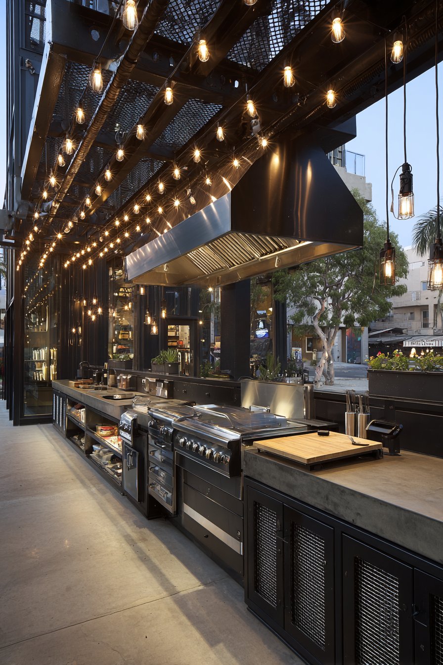 Industrial Loft Aesthetic with Black Steel