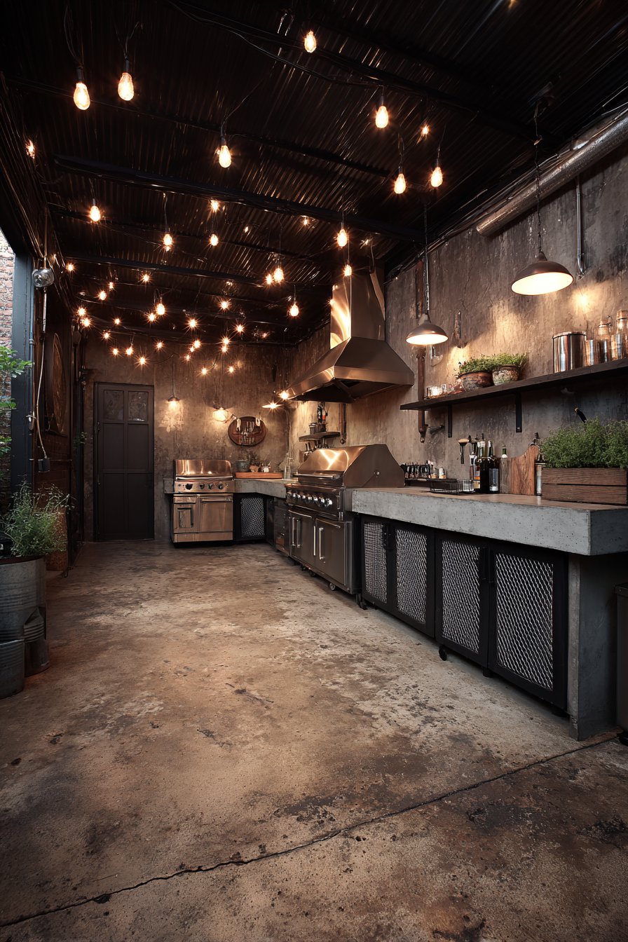 Industrial Loft Aesthetic with Black Steel