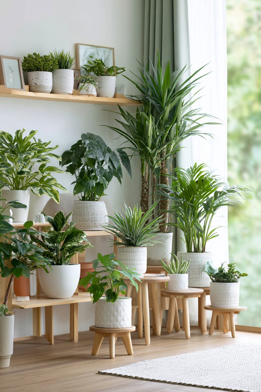 Scandinavian Minimalist Plant Display