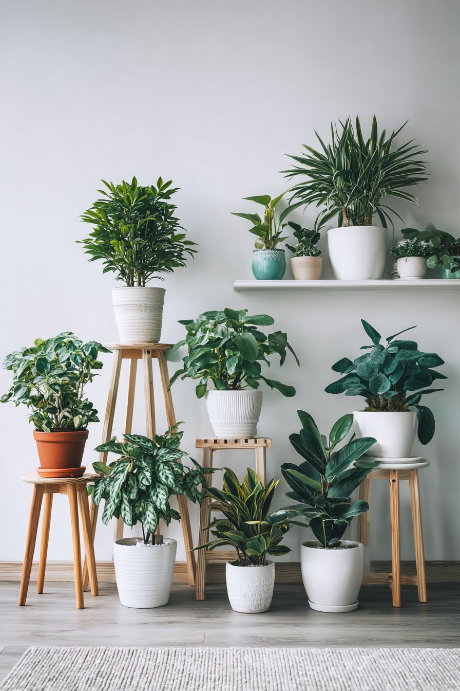 Scandinavian Minimalist Plant Display