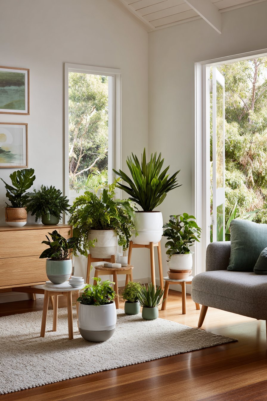 Scandinavian Minimalist Plant Display