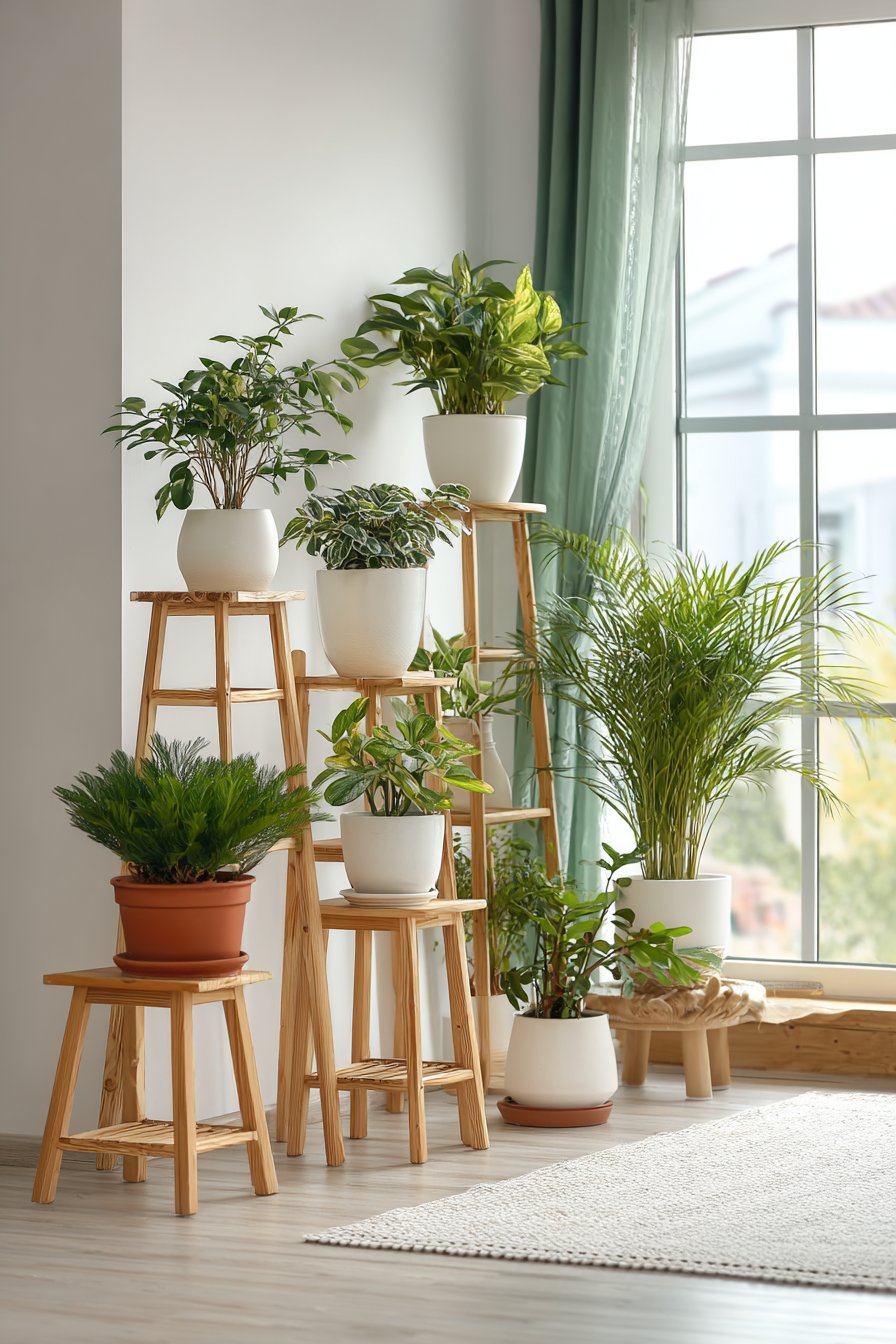 Scandinavian Minimalist Plant Display