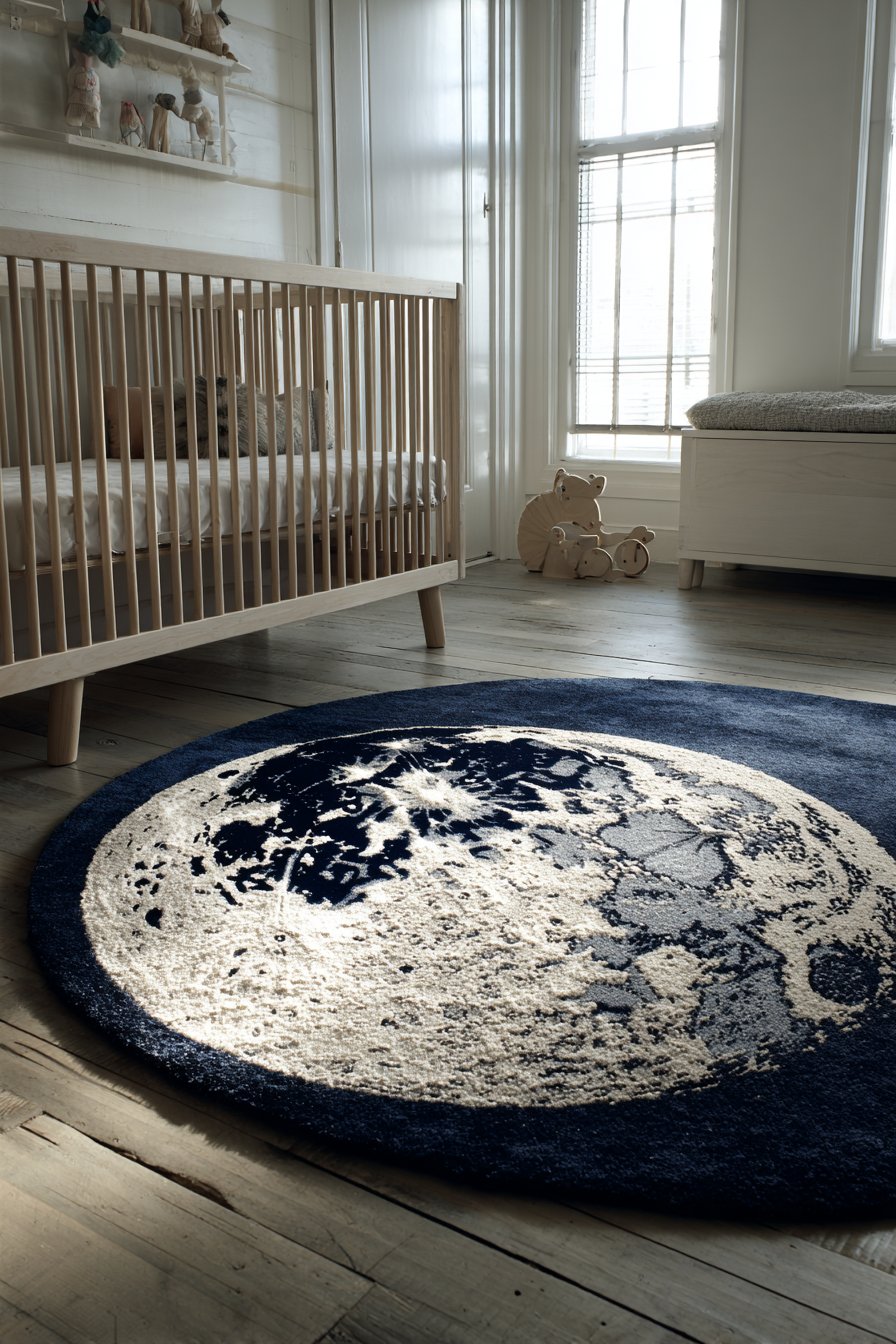 Layered Flooring with Lunar Texture