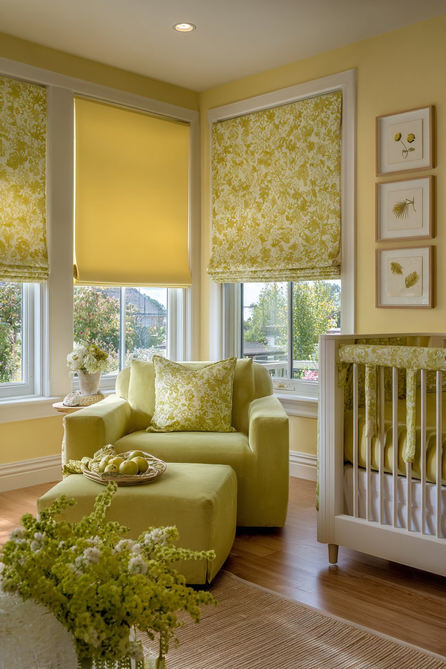 Gender-Neutral Butterscotch with Sage Accents