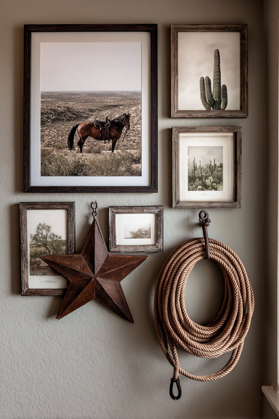 Curated Gallery Wall with Western Prints