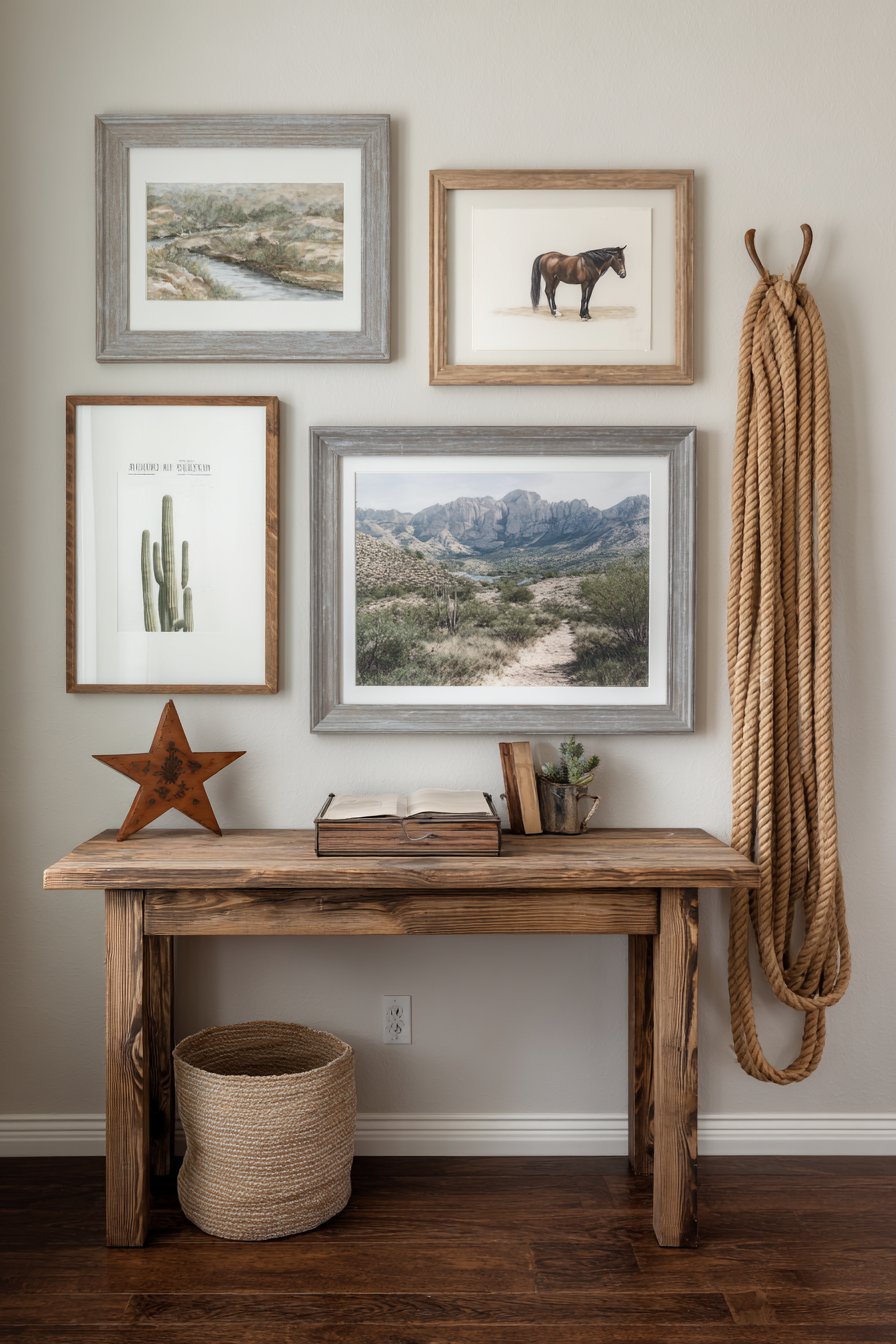 Curated Gallery Wall with Western Prints