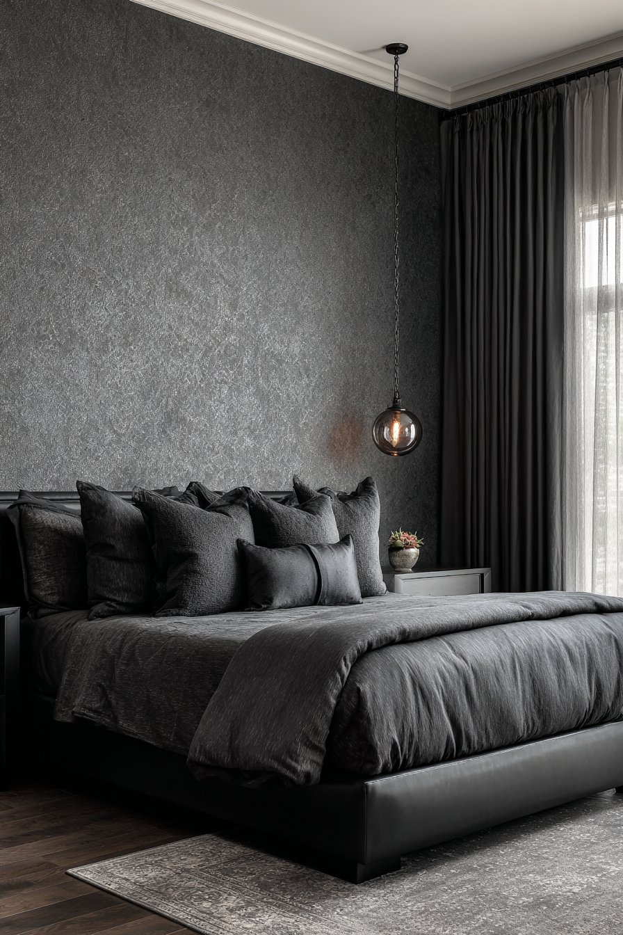 Textured Grasscloth Wallpaper Design