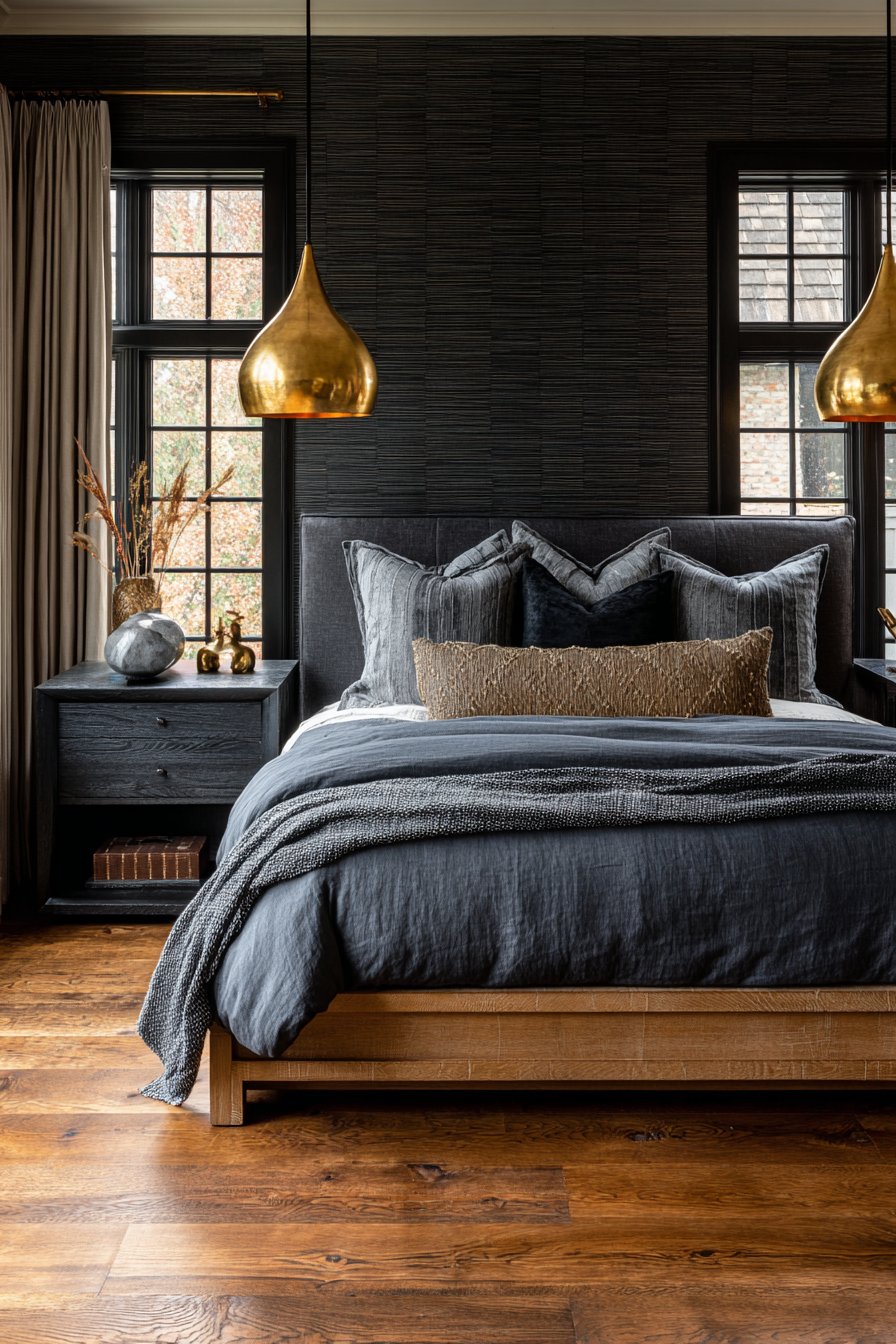 Textured Grasscloth Wallpaper Design