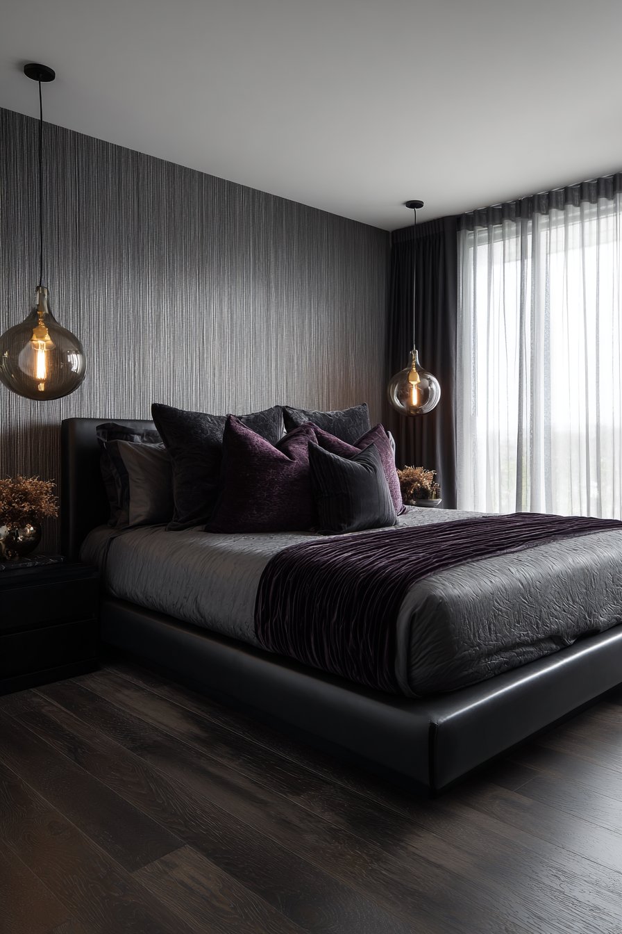 Textured Grasscloth Wallpaper Design