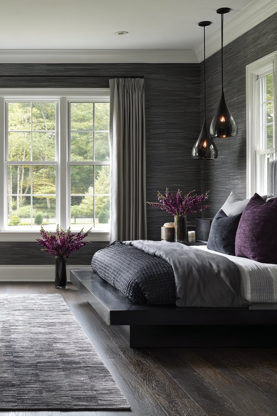 Textured Grasscloth Wallpaper Design