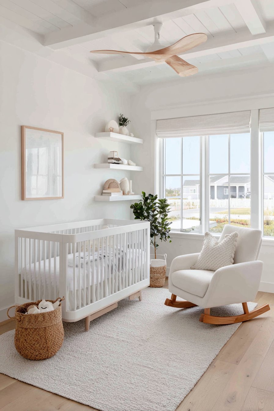 White Rattan Ceiling Fan Elegance