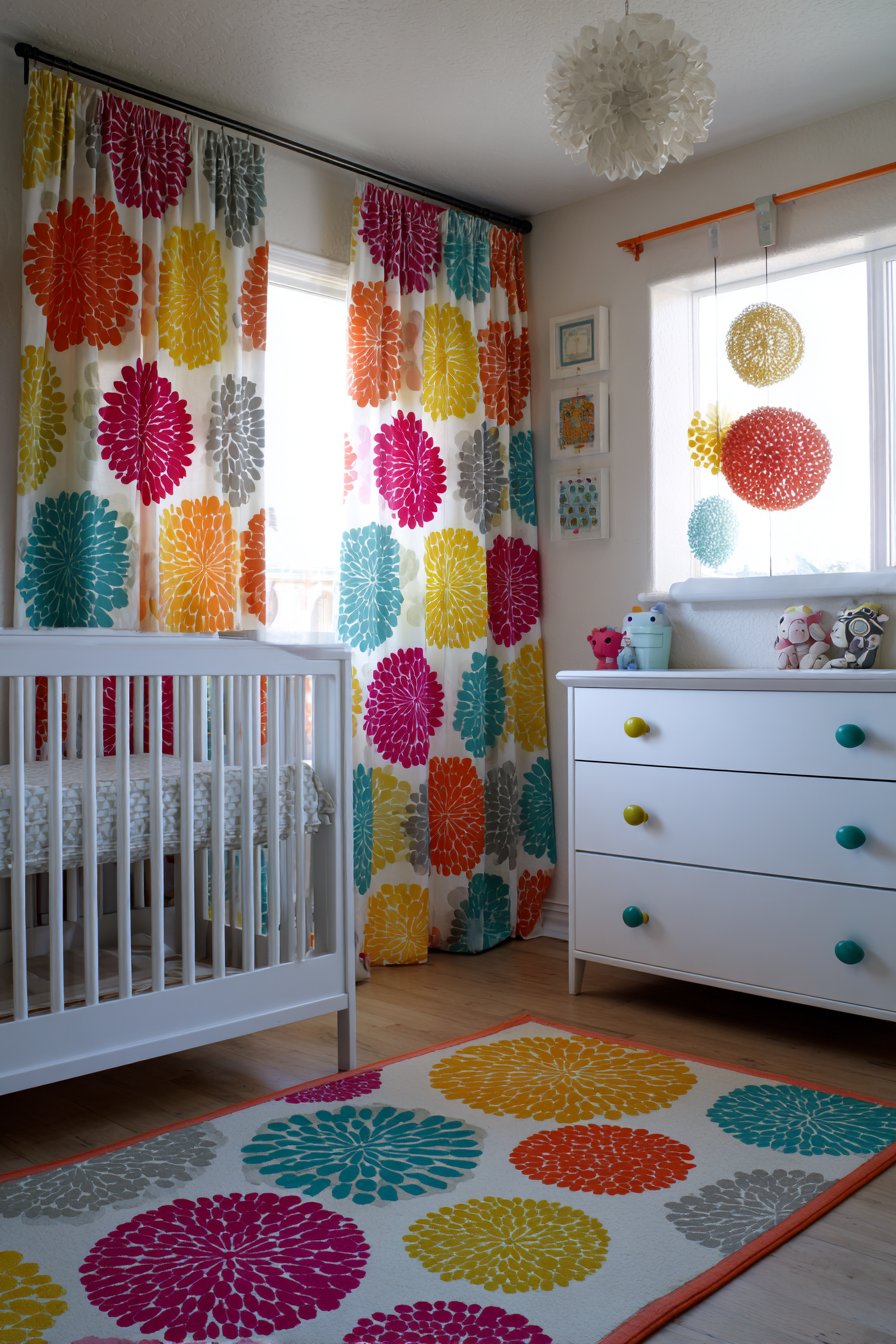 Bold Abstract Curtain Statement