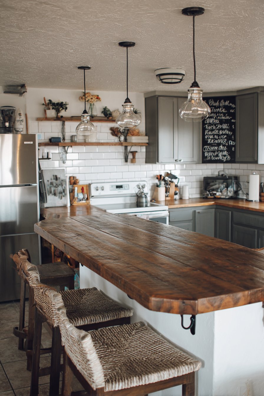 Industrial-Rustic with Reclaimed Wood Bar