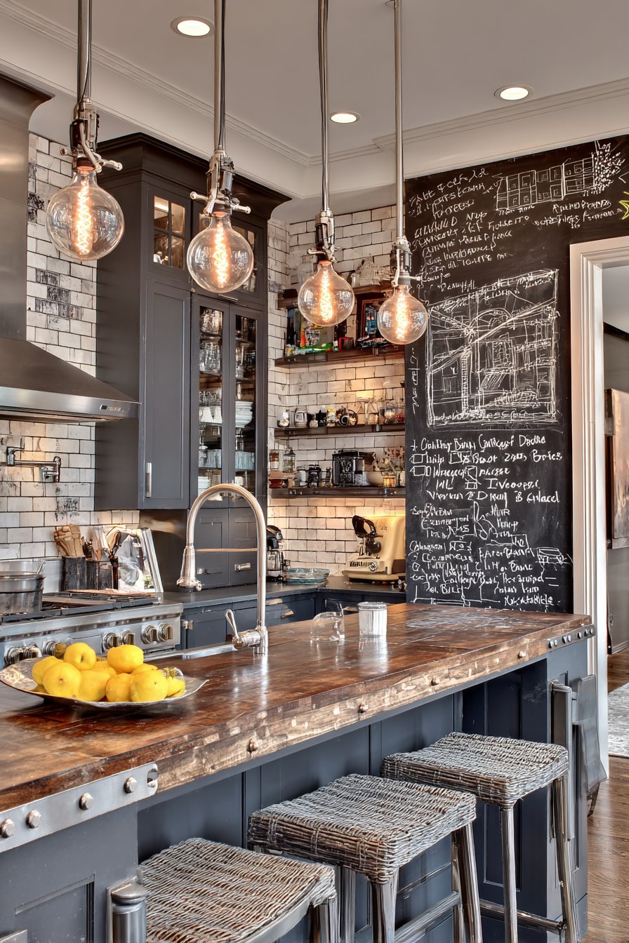 Industrial-Rustic with Reclaimed Wood Bar