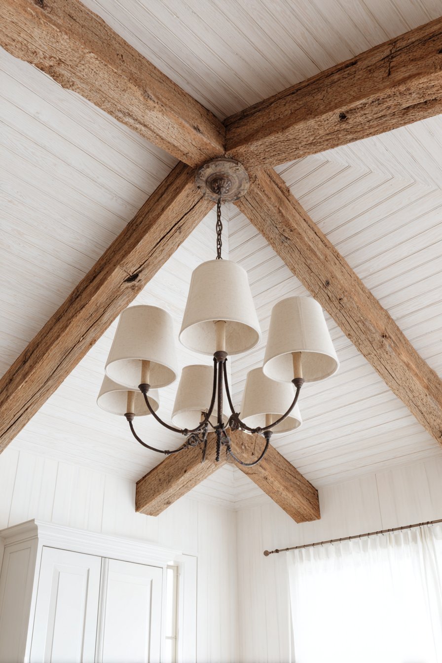 Exposed Beam Ceiling Detail