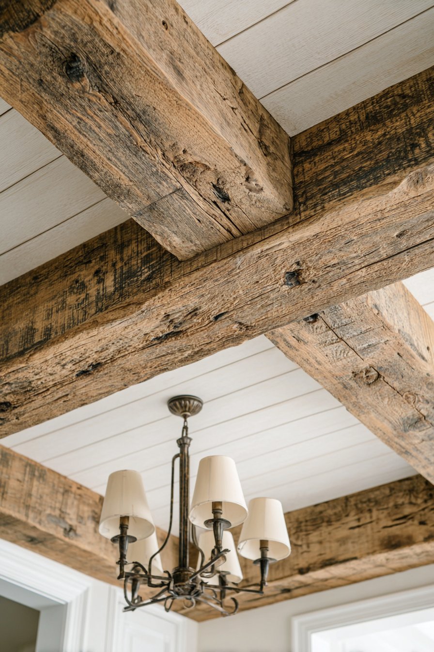 Exposed Beam Ceiling Detail