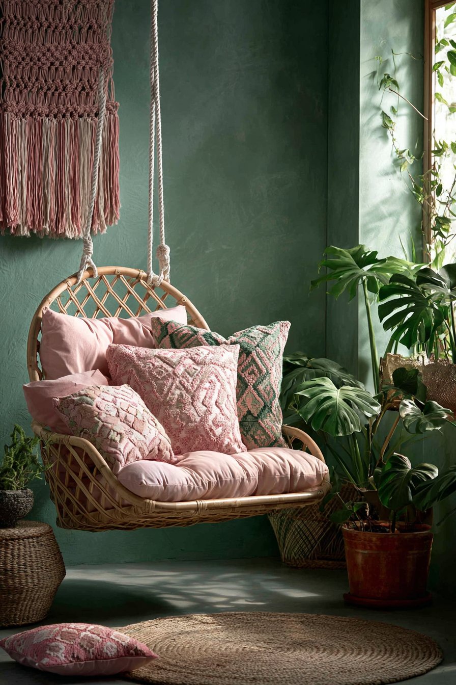 Bohemian Hanging Chair Corner