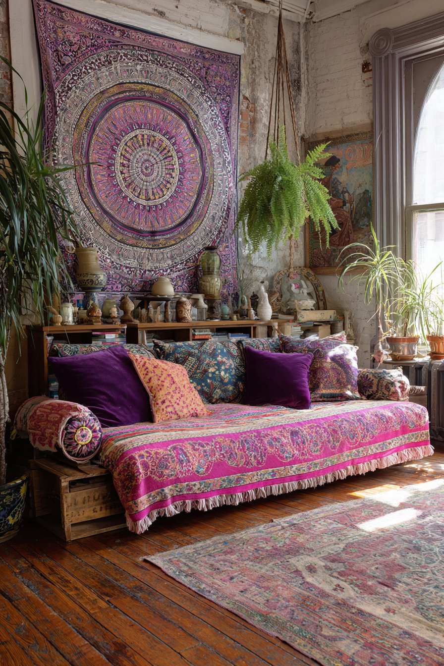 Daybed Textile Layers