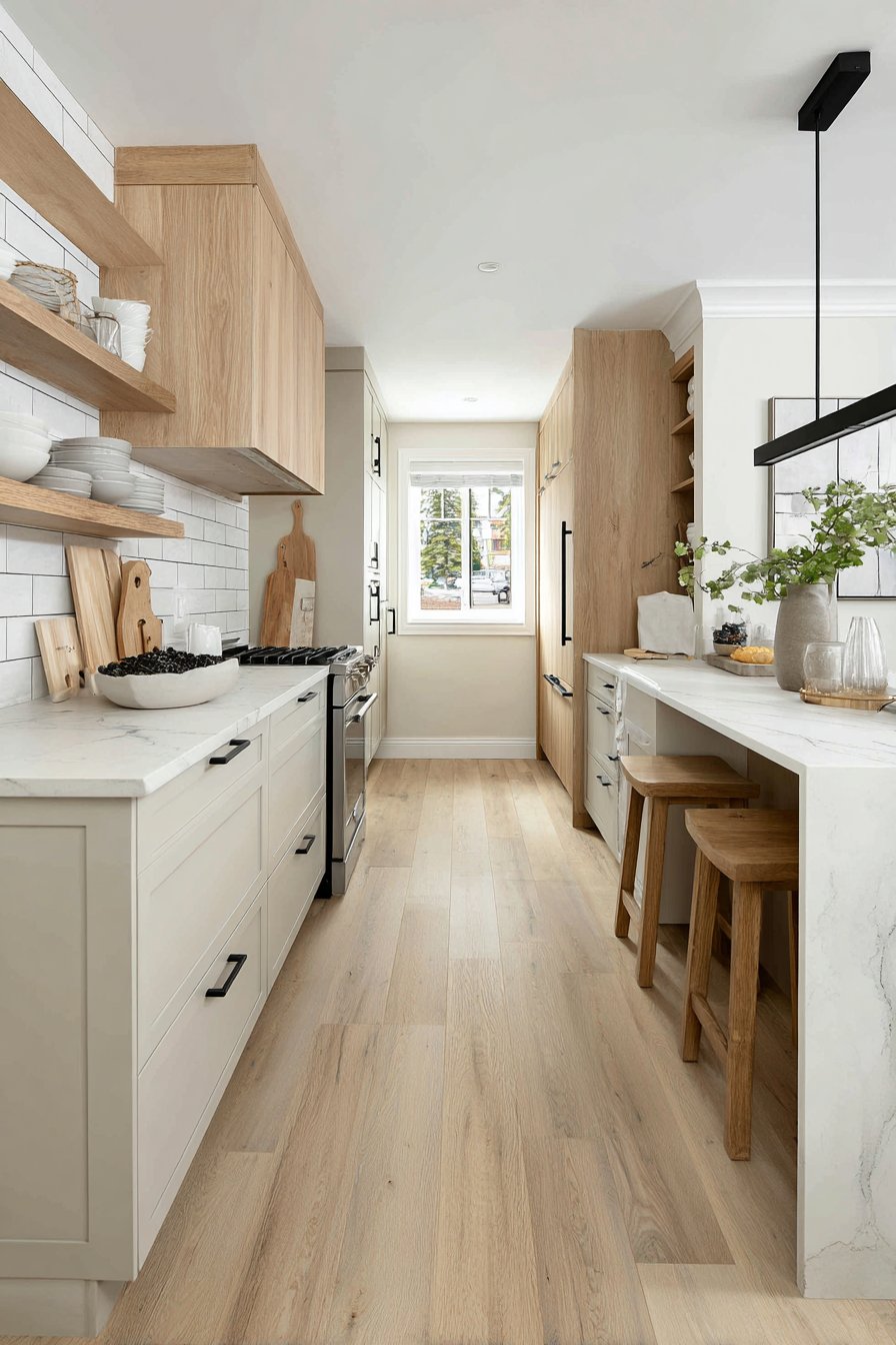 Narrow Galley Kitchen Island