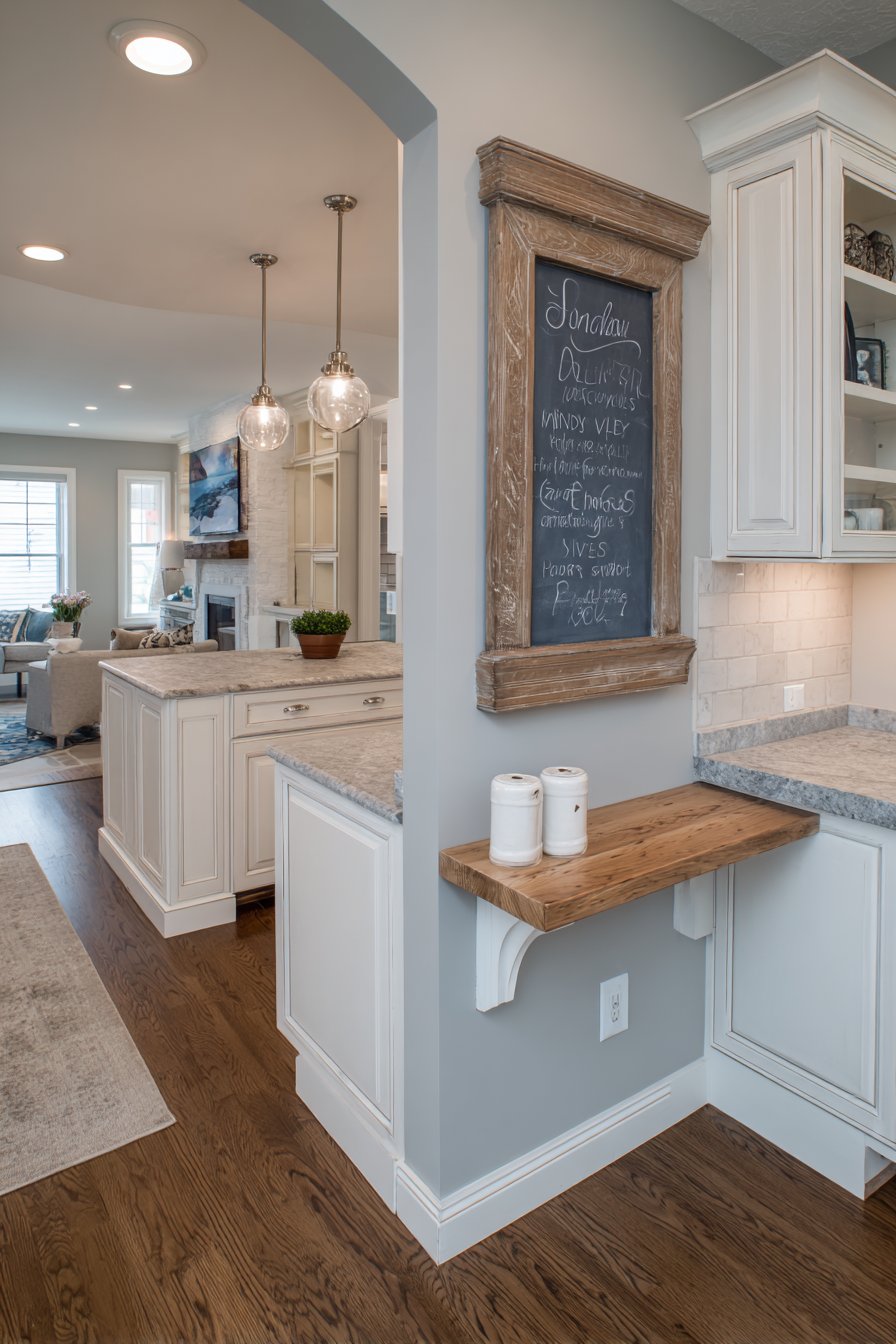 Transitional Chalkboard Wall Feature