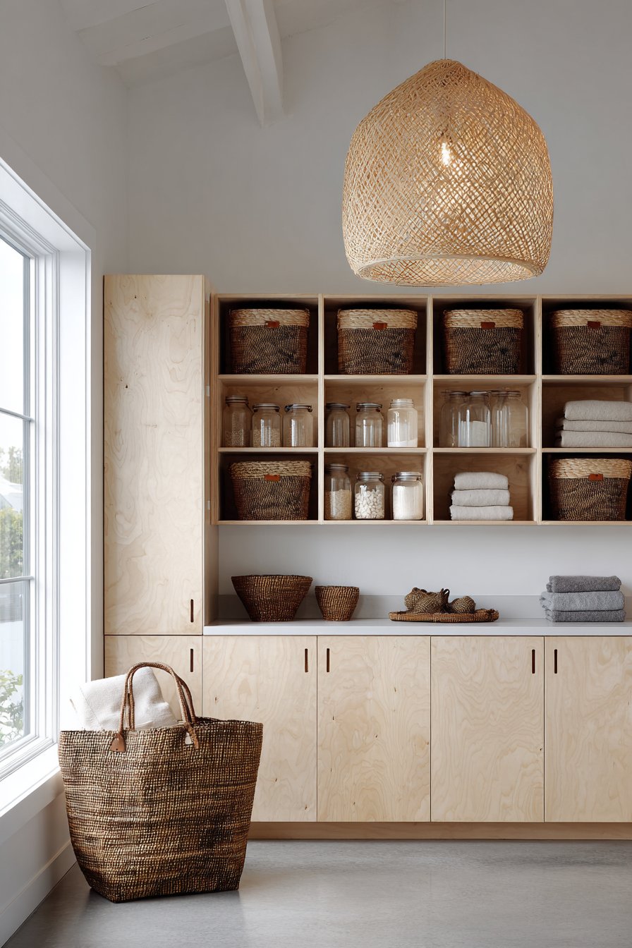 Scandinavian Light Ash with Leather Pull Tabs