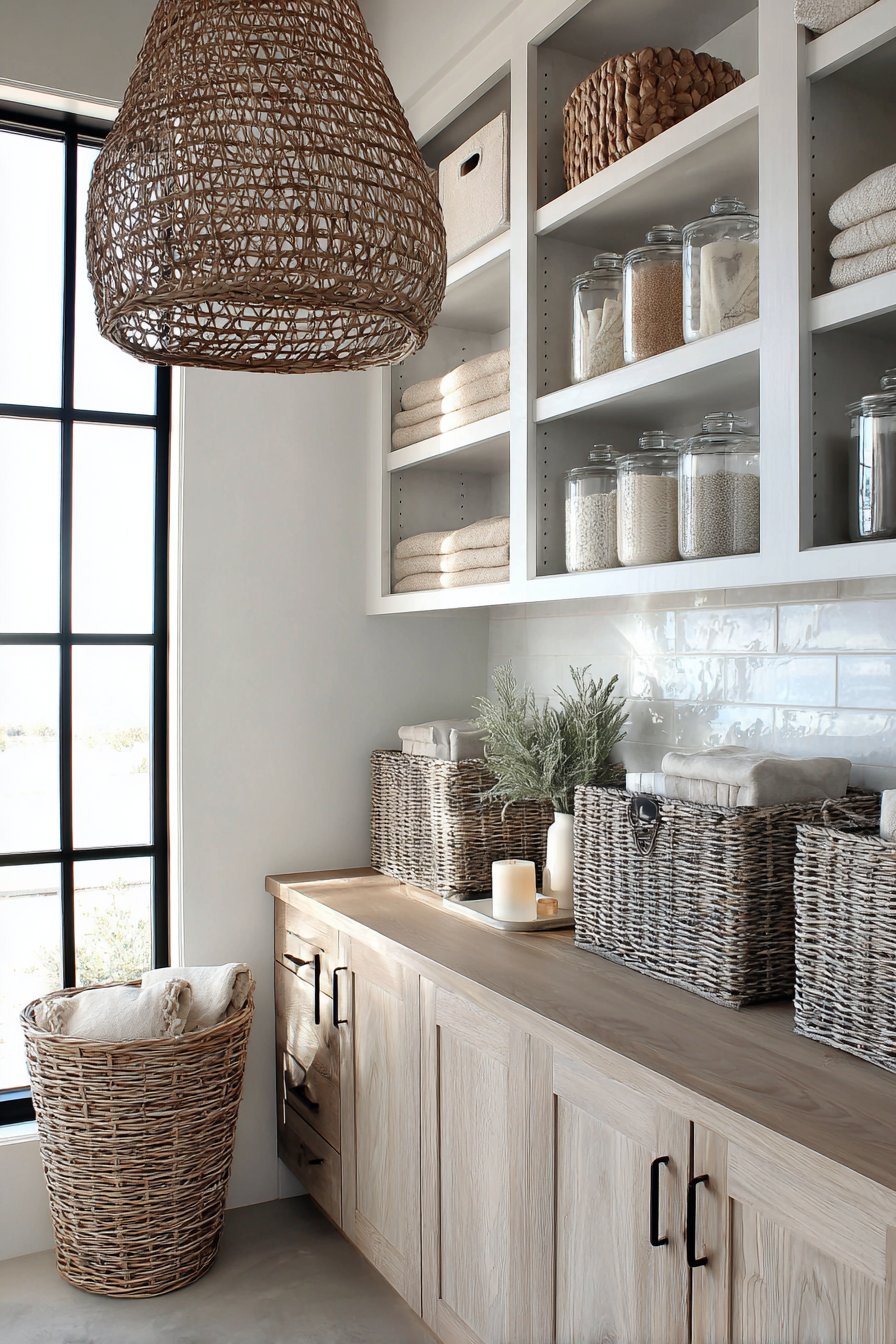 Scandinavian Light Ash with Leather Pull Tabs