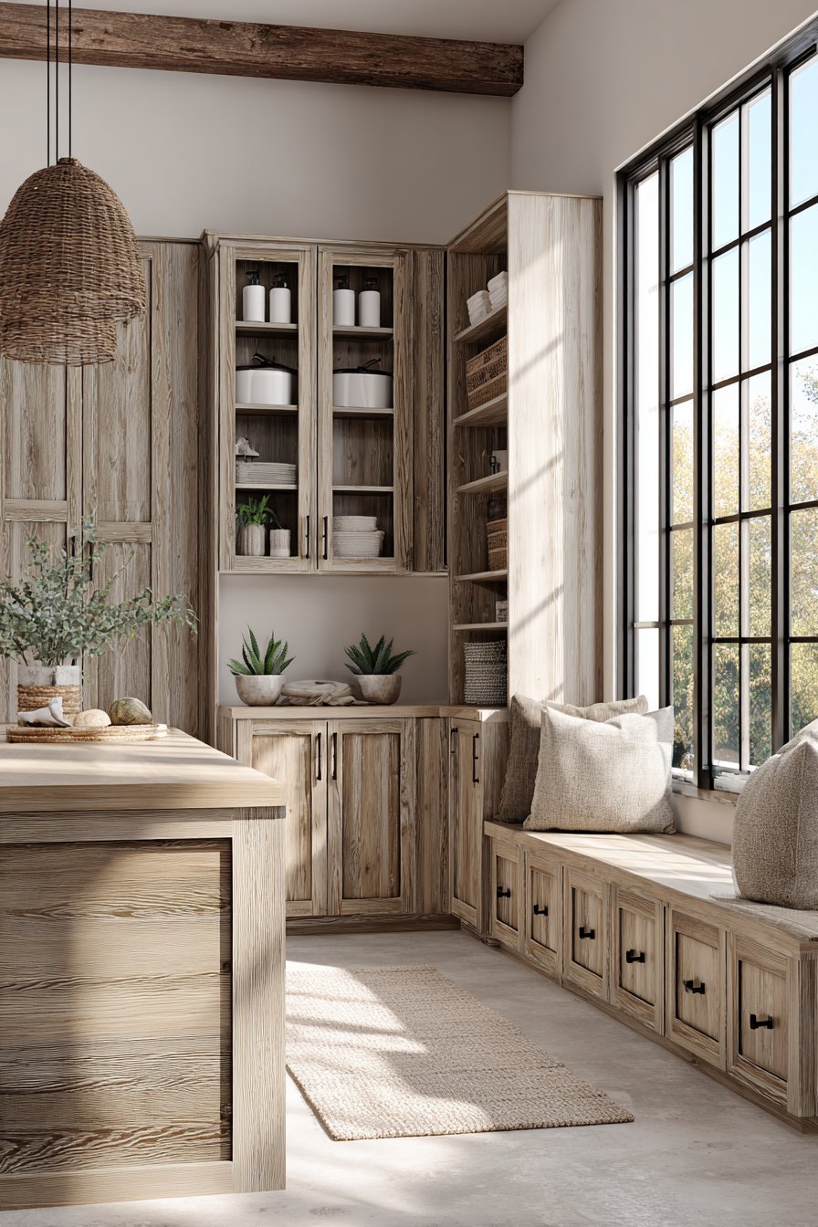 Scandinavian Light Ash with Leather Pull Tabs