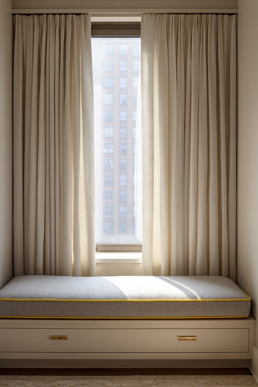 Window Treatment Elegance with Built-In Functionality
