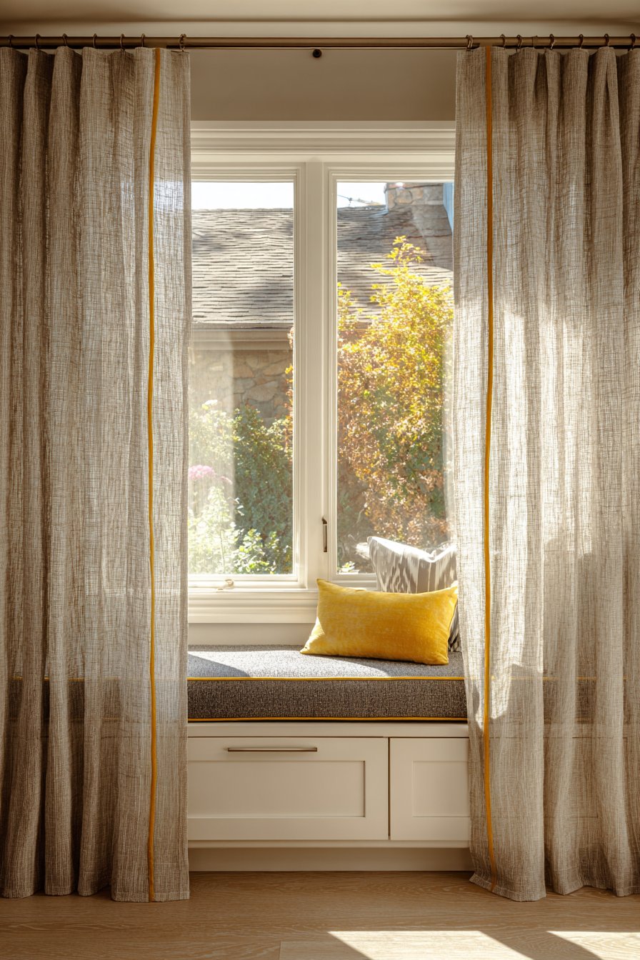 Window Treatment Elegance with Built-In Functionality