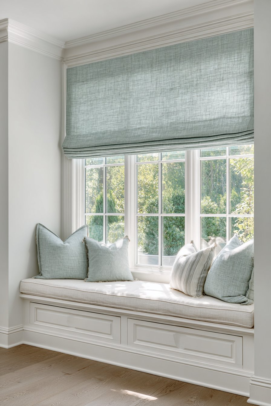 Custom Roman Shade Elegance