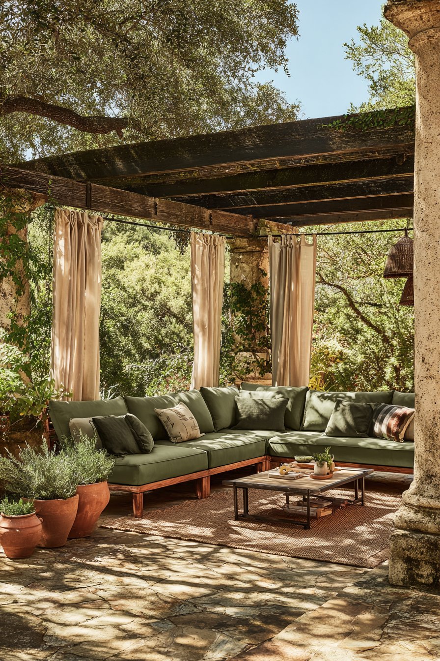 Mediterranean Outdoor Living Space