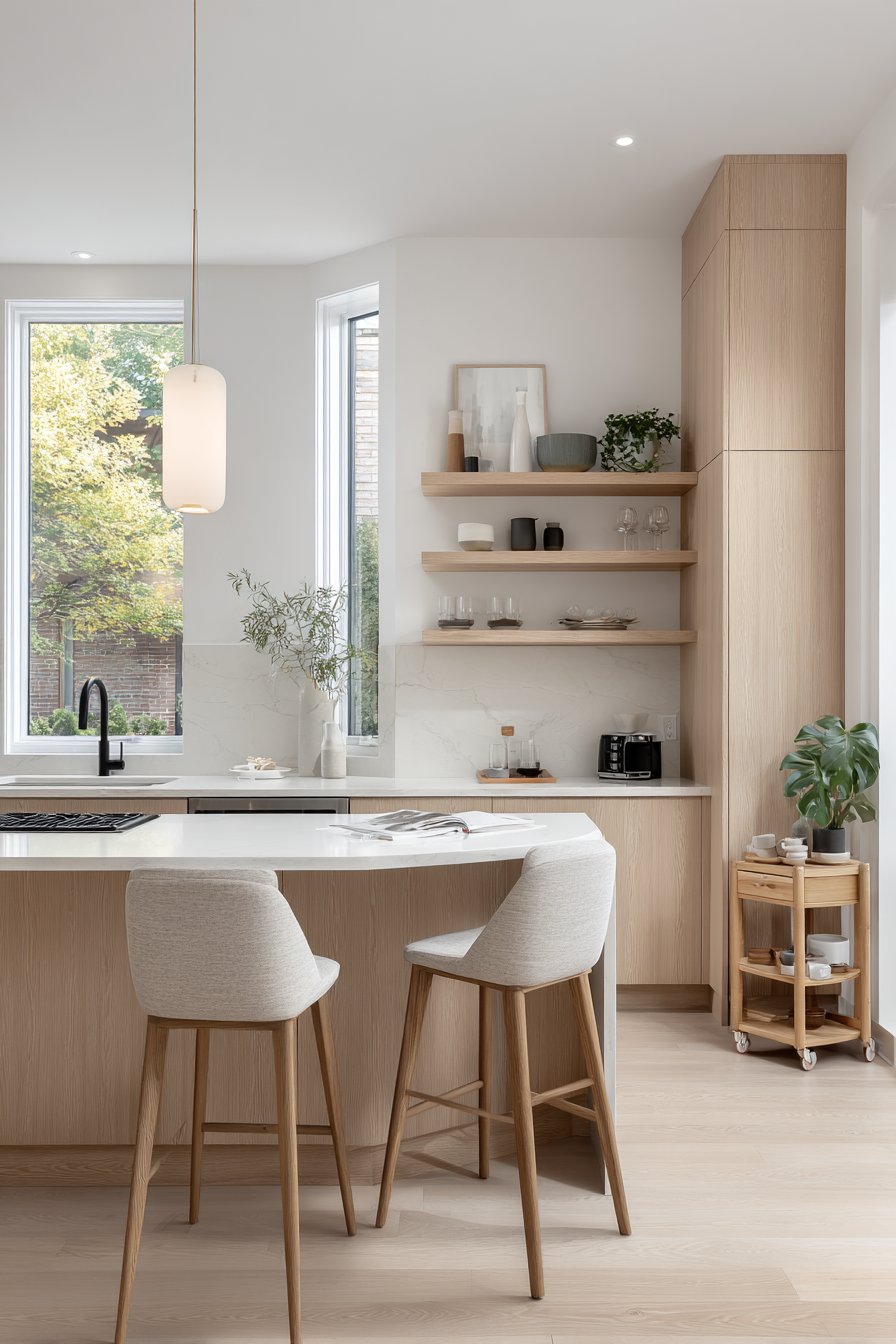 Scandinavian Light Ash with Mid-Century Elements