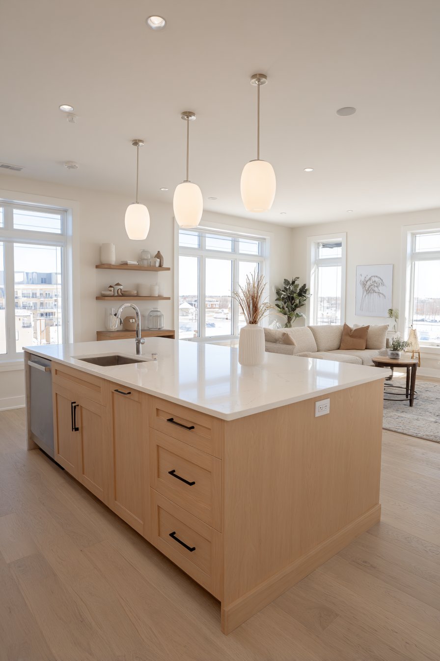 Scandinavian Light Ash with Mid-Century Elements