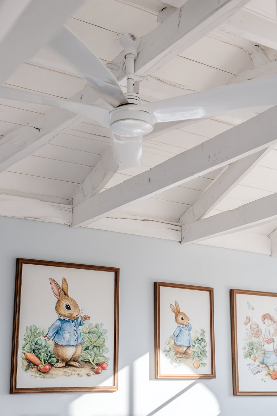 Ceiling Banner with Hand-Painted Characters