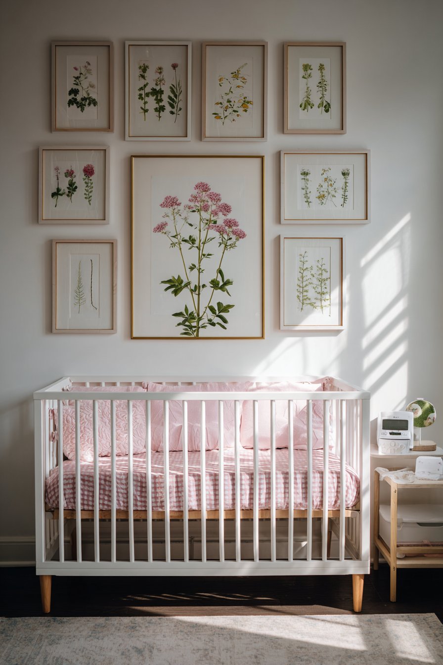 Curated Gallery Wall Above Crib