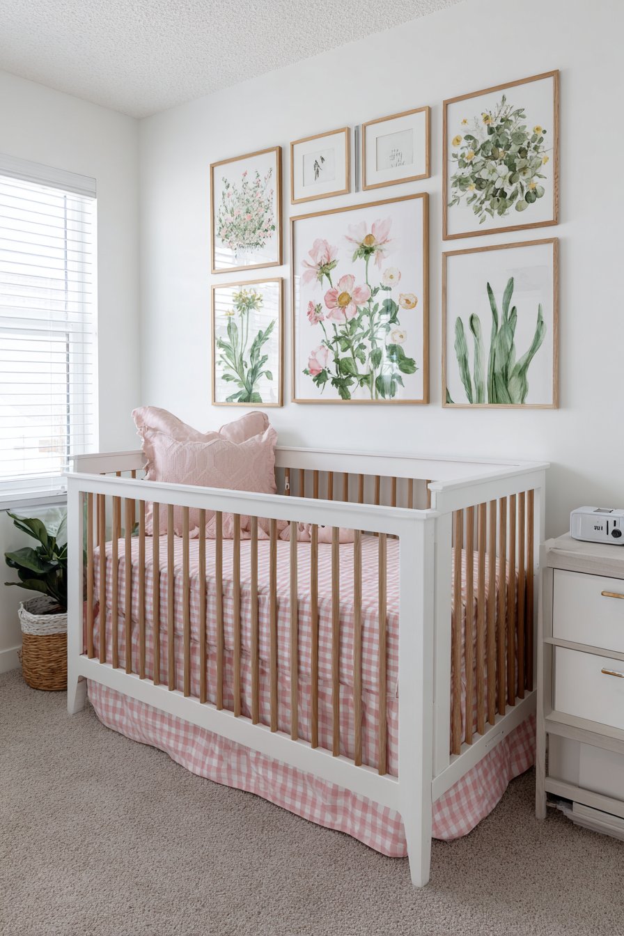 Curated Gallery Wall Above Crib