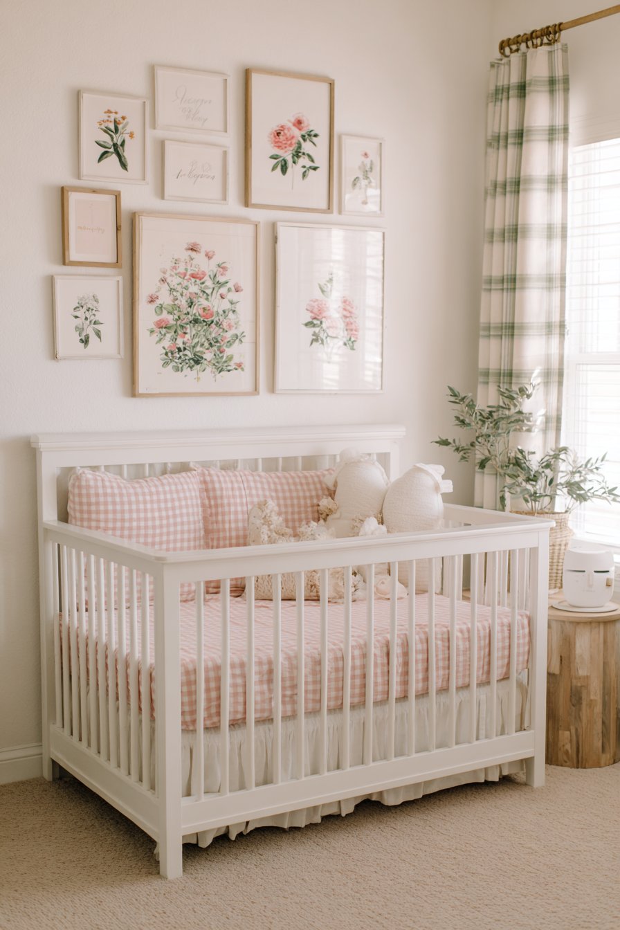 Curated Gallery Wall Above Crib