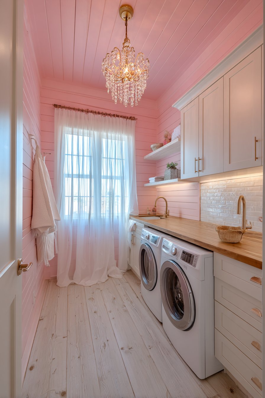 Millennial Pink Shiplap Cottage