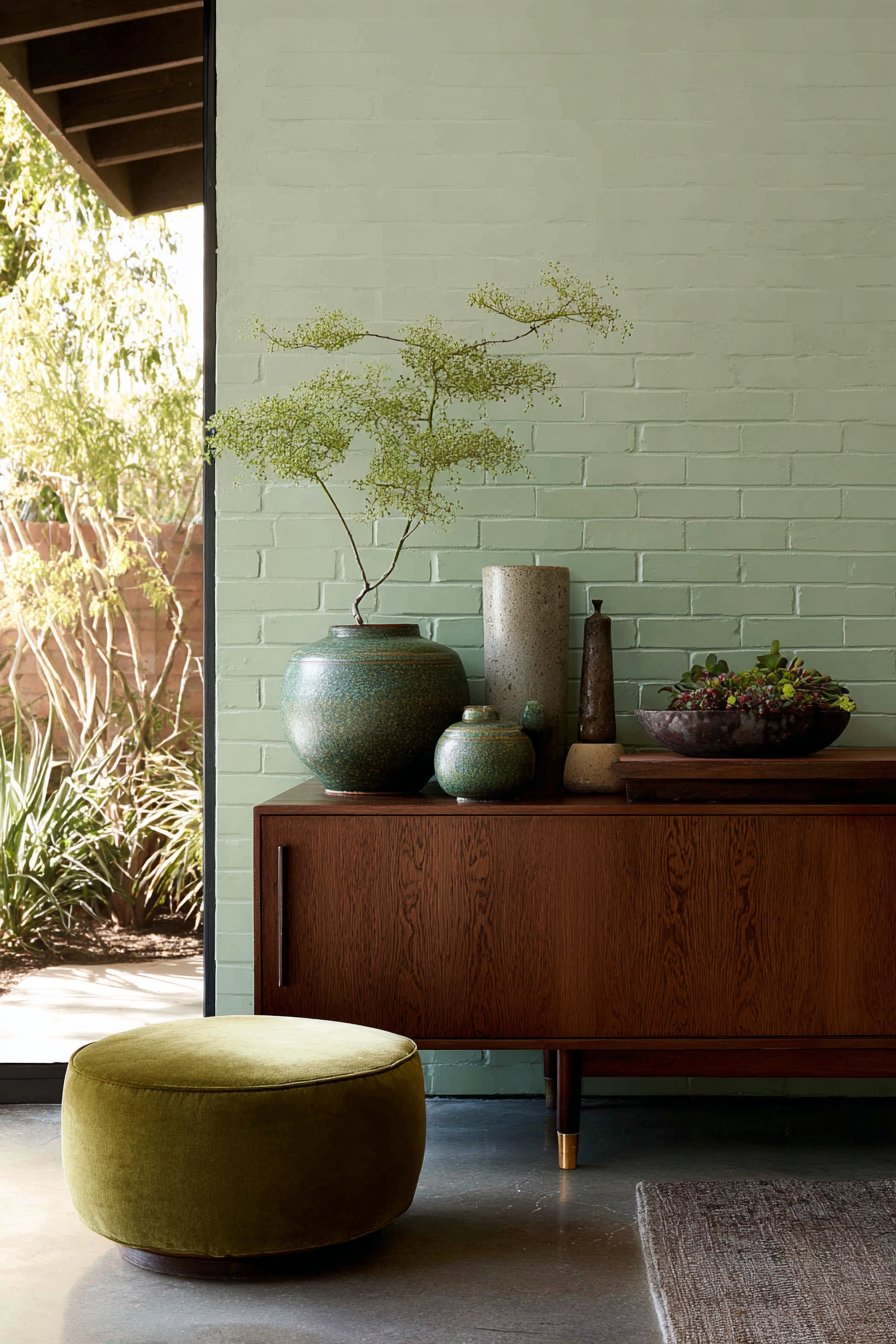 Mid-Century Modern Credenza Display
