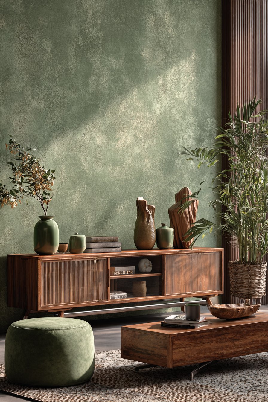 Mid-Century Modern Credenza Display