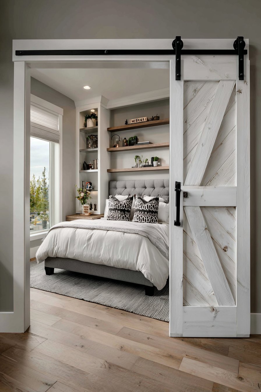 Space-Saving Sliding Barn Door