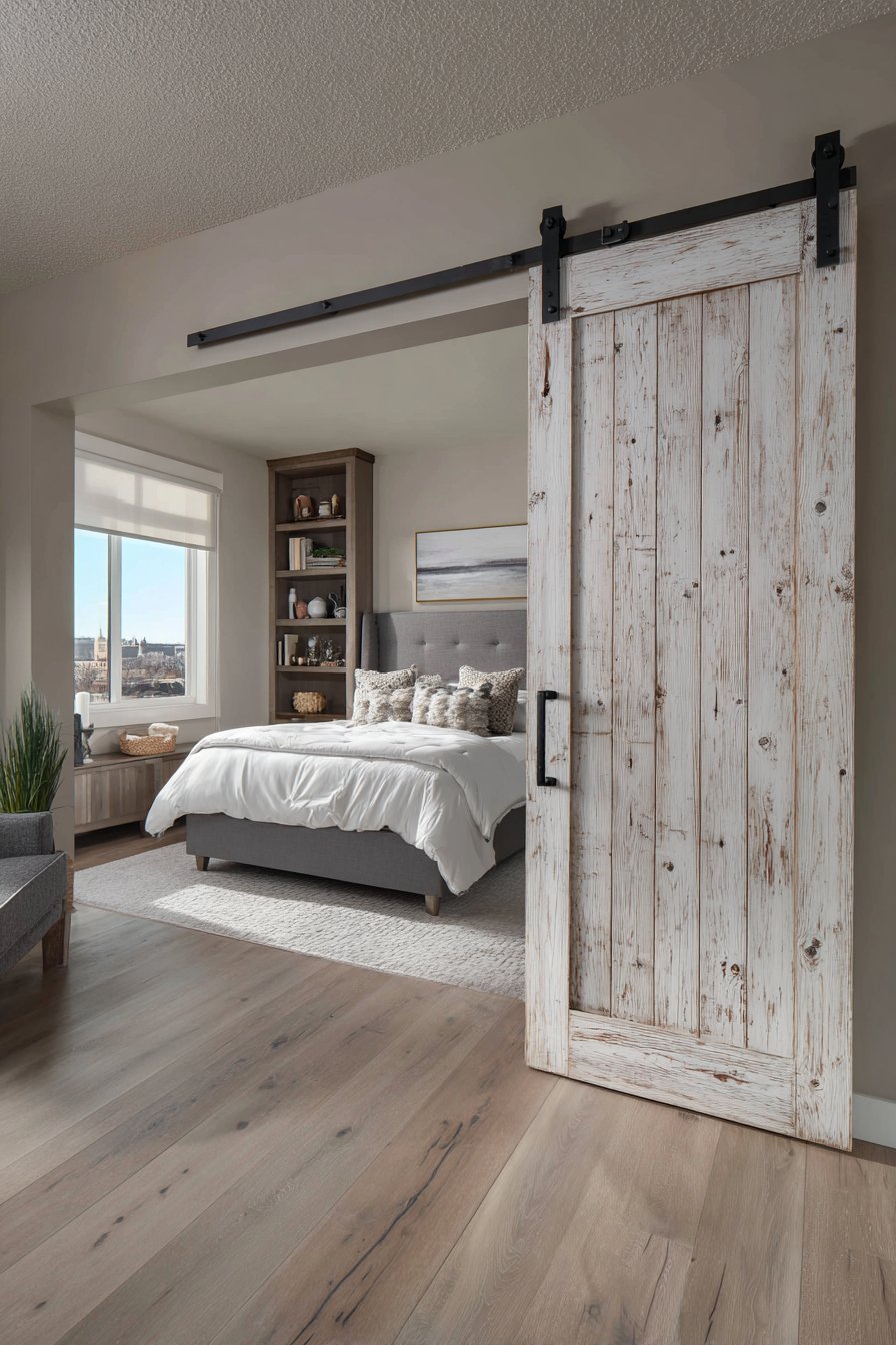 Space-Saving Sliding Barn Door