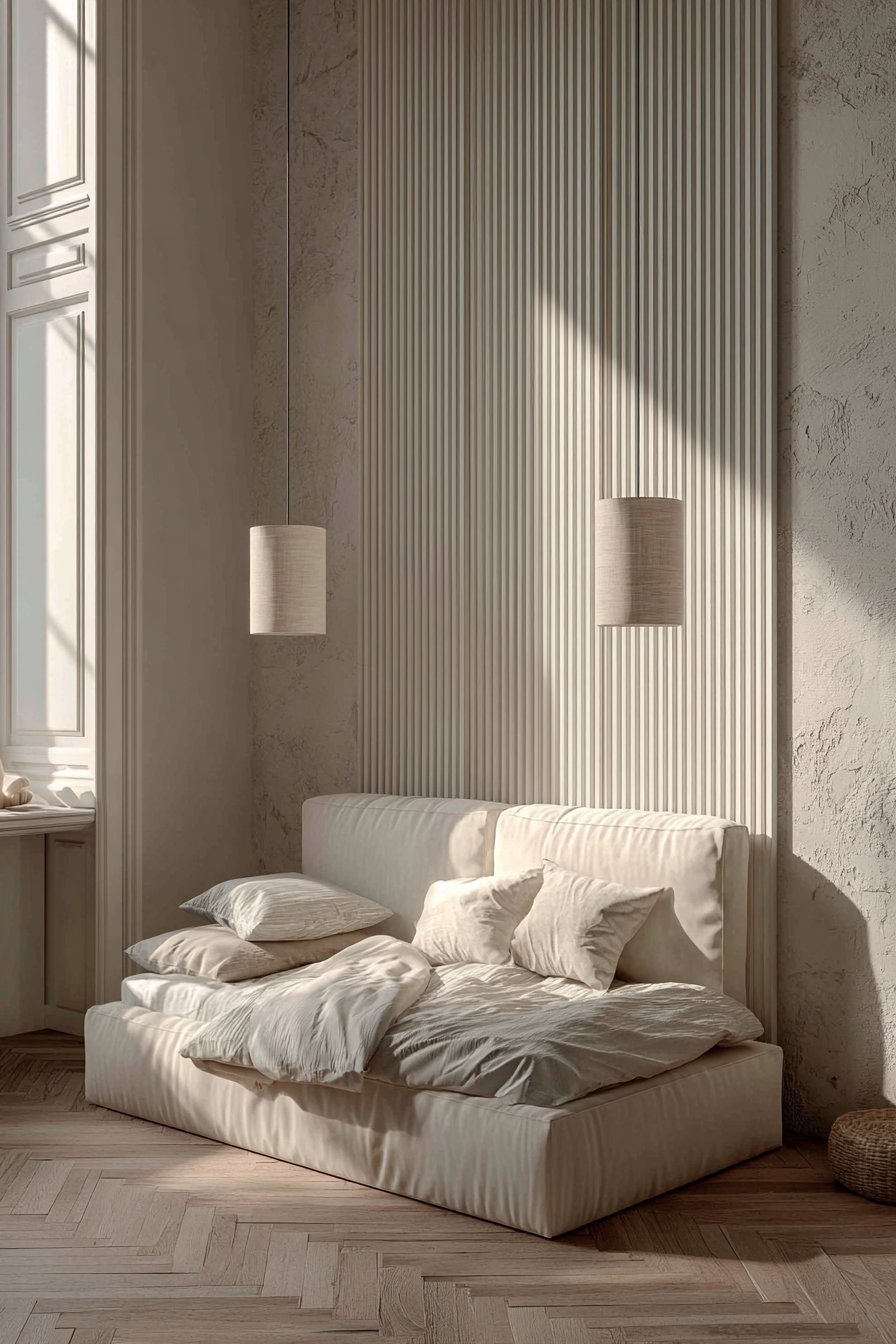 Textured Paneled Statement Wall